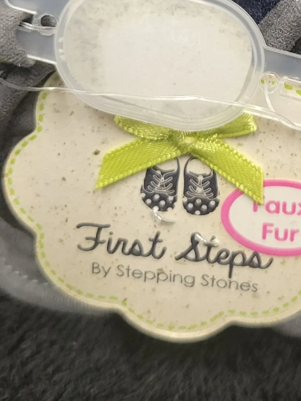 First Steps infant boots size 3 6/9 months Gray new with tags
